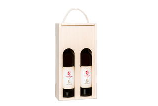 2 palackos italos doboz hársfából megtekintése | Fadoboz.hu