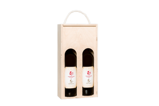 2 palackos italos doboz nyír rétegelt lemezből megtekintése | Fadoboz.hu
